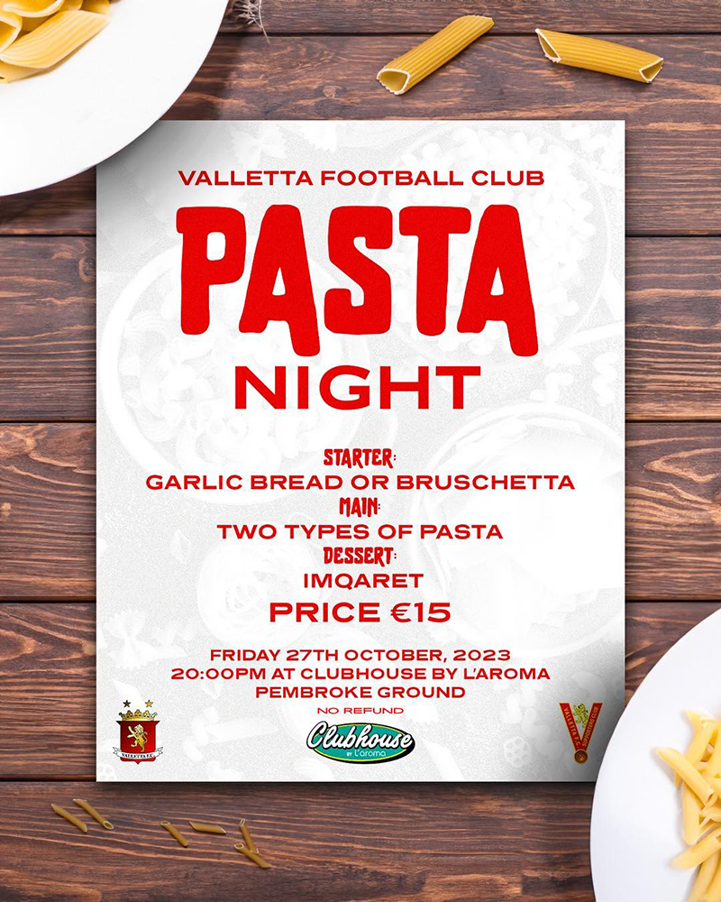 Valletta FC Pasta Night
